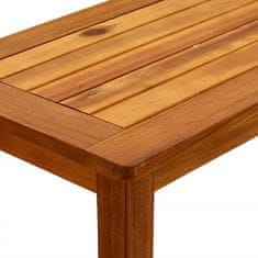 Greatstore Zahradní konzolový stolek 80x35x75 cm masivní akáciové dřevo