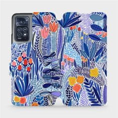 Mobiwear Flipové pouzdro na mobil Xiaomi Redmi Note 11 Pro 5G - MP03P Modrá květena