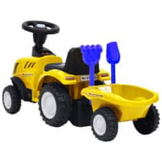 Greatstore Dětský traktor New Holland žlutý