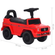 Greatstore Odrážedlo Mercedes-Benz G63 červené