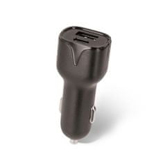 setty. USB autonabíječka USB/Type-C 2,4A, černá GSM043811