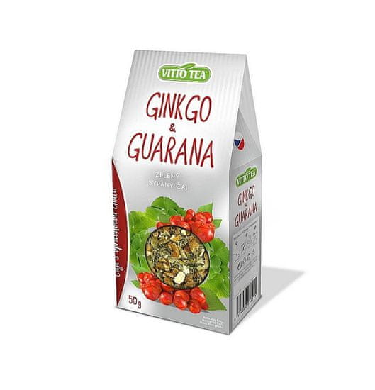 Vitto Tea Zelený sypaný čaj GINKGO & GUARANA 50g