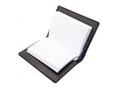 Finebook Černé kožené pouzdro SAFFIANO na zápisník či diář formát A6