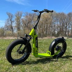 100% BAVLNA Elektrokoloběžka SCOOTERS S3 48V Lithium - zelená