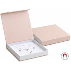 Jan KOS Pudrově růžová dárková krabička na soupravu šperků VG-10/A5/A1