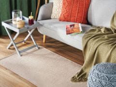 Beliani Béžový bavlněný koberec 80x150 cm DERINCE
