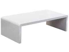 Beliani Bílý elegantní konferenční stolek MILWAUKEE