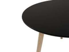 Beliani Jednoduchý černý odkládací stolek TENNESSEE