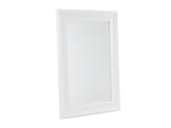 Beliani Bílé nástěnné zrcadlo v dekorativním rámu 61 x 91 cm LUNEL