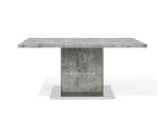 Beliani Dřevěný jídelní stůl s betonovým vzhledem PASADENA