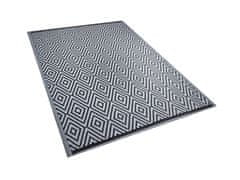 Beliani Venkovní koberec černý 150x210 cm SIKAR
