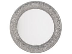 Beliani Nástěnné stříbrné zrcadlo ø80 cm CHANNAY