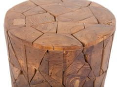 Beliani Dřevěný odkládací stolek DAWSON