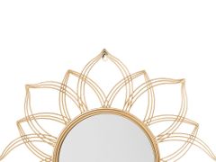 Beliani Zlaté nástěnné zrcadlo 67x67 cm MILLY