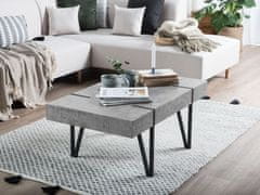 Beliani Konferenční stolek ve světle šedém/betonovém odstínu ADENA