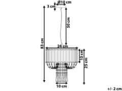 Beliani Kouřový lustr ADORN
