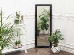 Beliani Nástěnné zrcadlo 50 x 130 cm černé FOUGERES