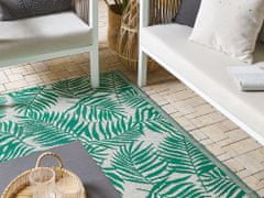 Beliani Venkovní koberec KOTA palmové listy mátové 120 x 180 cm
