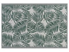 Beliani Venkovní koberec 120 x 180 cm palmové listy tmavě zelené KOTA