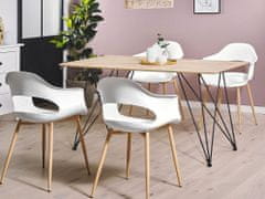 Beliani Sada 2 jídelních židlí bíla UTICA