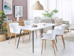 Beliani Sada 2 jídelních židlí bílé SUMKLEY