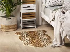 Beliani Hnědý leopardí koberec NAMBUNG