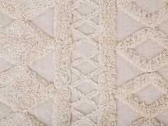 Beliani Bavlněný koberec 140 x 200 cm béžový DIDIM
