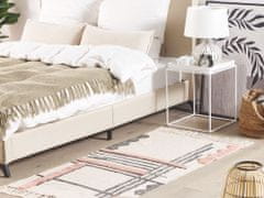 Beliani Bavlněný koberec 80 x 150 cm béžová/černá MURADIYE