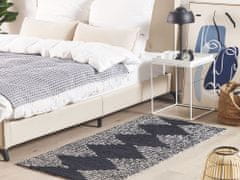 Beliani Bavlněný koberec 80 x 150 cm černý/bílý BATHINDA