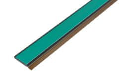 Samolepící PVC krycí lišta s těsnícím jazýčkem, Dub tmavý (2052089), 2 cm