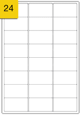 SRMAILING Samolepicí etikety - 24 kus na A4