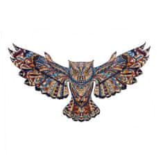 Woodly Dřevěné puzzle – Wise Owl - sova , M