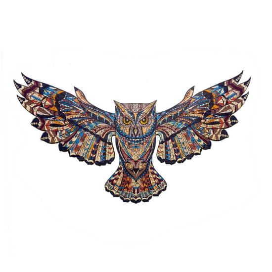 Woodly Dřevěné puzzle – Wise Owl - Sova