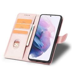 OEM Magnet Case elegantní knížkové pouzdro na Samsung Galaxy S22 PLUS 5G pink