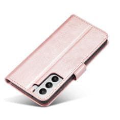 OEM Magnet Case elegantní knížkové pouzdro na Samsung Galaxy S22 PLUS 5G pink