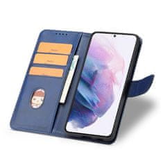 OEM Magnet Case elegantní knížkové pouzdro na Samsung Galaxy S22 PLUS 5G blue