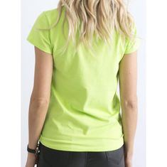 Factoryprice Dámské tričko PEACHY v limetkově zelené RV-TS-4623.84_306704 L