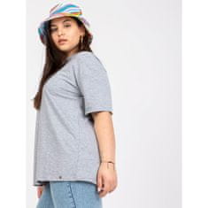 BASIC FEEL GOOD Dámské tričko plus size GAIA šedé RV-TS-6318.00X_362537 3XL