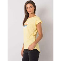 FANCY Dámské tričko s potiskem ALOHA světle žluté FA-TS-7137.29P_367548 Univerzální