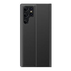 FORCELL Flipové pouzdro Sleep View Case pro Samsung Galaxy S22 Ultra , černá, 9145576241011