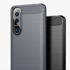 IZMAEL Pouzdro Carbon Bush TPU pre Sony Xperia 5 III - Černá KP24274