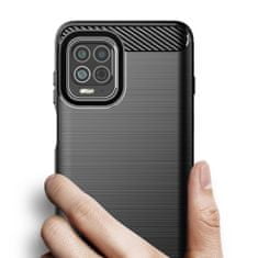 IZMAEL Pouzdro Carbon Bush TPU pre Motorola Moto G100 - Černá KP24795