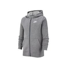 Nike Mikina šedá 137 - 147 cm/M JR Nsw Hoodie Club