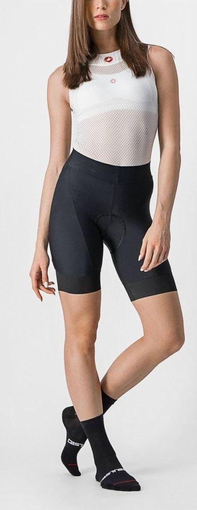 Castelli Dámské cyklistické kraťasy Prima Short Black/Dark Grey černá/tmavě šedá M