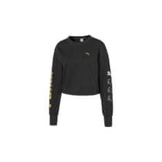 Puma Mikina černá 158 - 163 cm/XS Rebel Crew Sweat TR