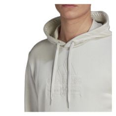 Adidas Mikina bílá 170 - 175 cm/M Brilliant Basics Hooded