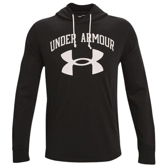 Under Armour Mikina černá Rival Terry Big Logo Hoodie