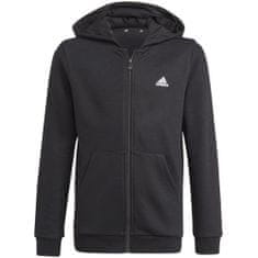 Adidas Mikina černá 135 - 140 cm/S Essentials Fullzip Hoodie JR