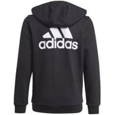 Adidas Mikina černá 135 - 140 cm/S Essentials Fullzip Hoodie JR