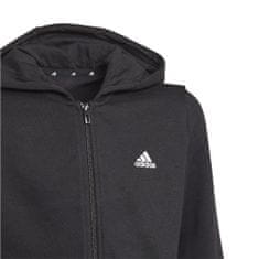 Adidas Mikina černá 135 - 140 cm/S Essentials Fullzip Hoodie JR